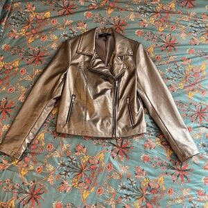 Silver Moto Jacket